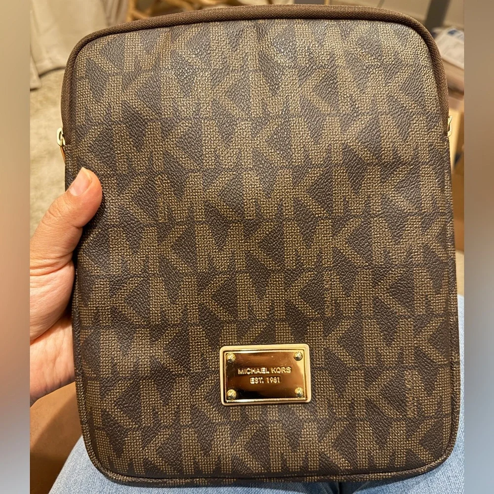 Michael Kors Dark Brown Tablet Sleeve